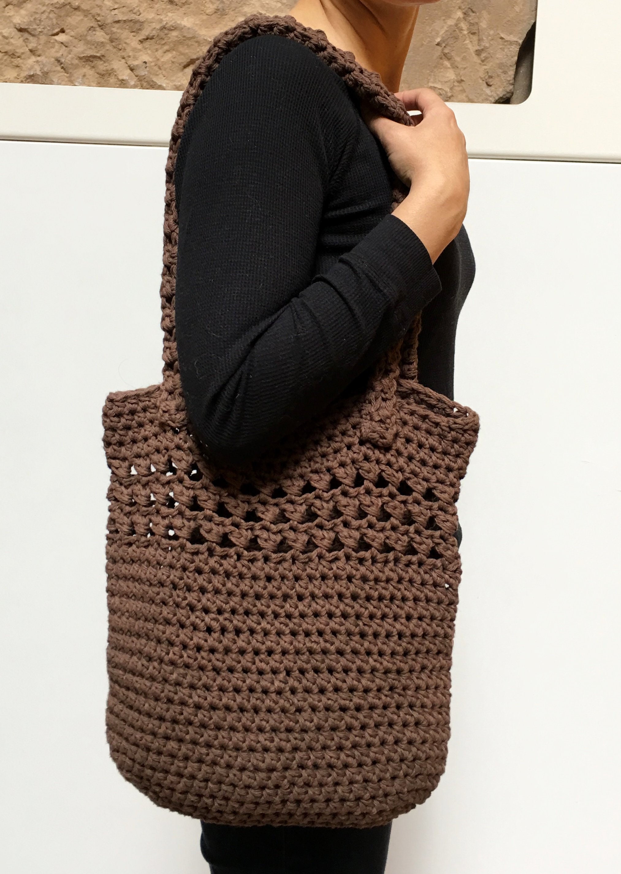 Crochet PATTERN Bag, Crochet Market Bag Pattern, Boho Bag, Tote Bag ...