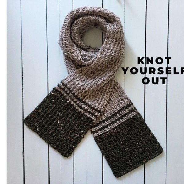 Mens Scarf CROCHET PATTERN Easy, Easy Crochet Scarf Pattern for Men, Easy Mens Scarf Pattern, Crochet Patterns for Men, Scarf Pattern, PDF