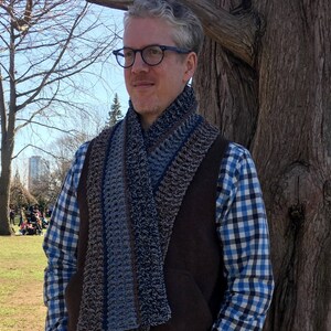 Crochet PATTERN Mens Scarf Mens Crochet Scarf Pattern Easy - Etsy