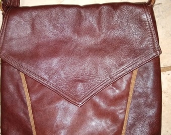 Vintage NEXT Bolso bandolera de piel sintética marrón