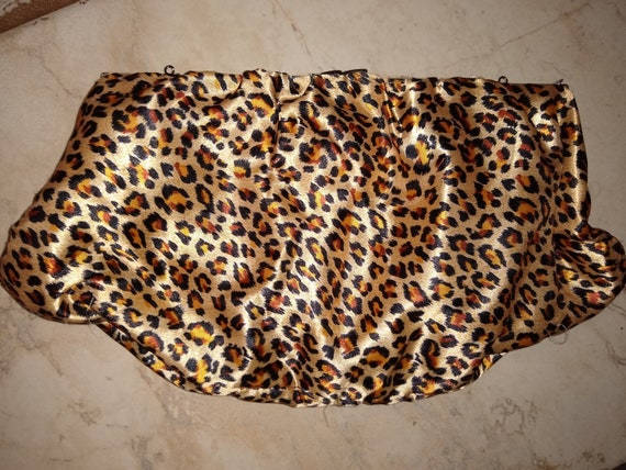 Animal Print Fabric clutch bag Large 1990s