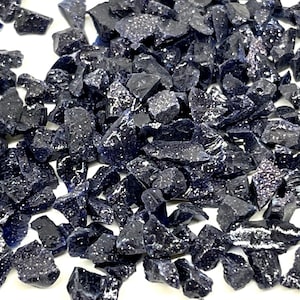 Bluestone Kugler Out of Production Blue Aventurine Frit 96 COE 1 ounce