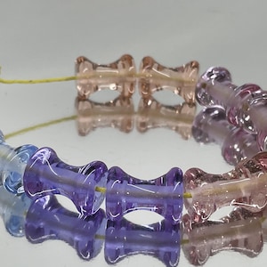Handmade Lampwork Glass Beads From Murano Glass OOAK James Jankewicz Brand 10 Pcs
