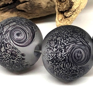 Handmade Lampwork Glass Beads From Murano Glass OOAK Tamara Yarilo Brand 4 Pcs