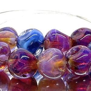 Handmade Lampwork Beads From Murano Glass OOAK Tamara Yarilo Brand 2 Pcs