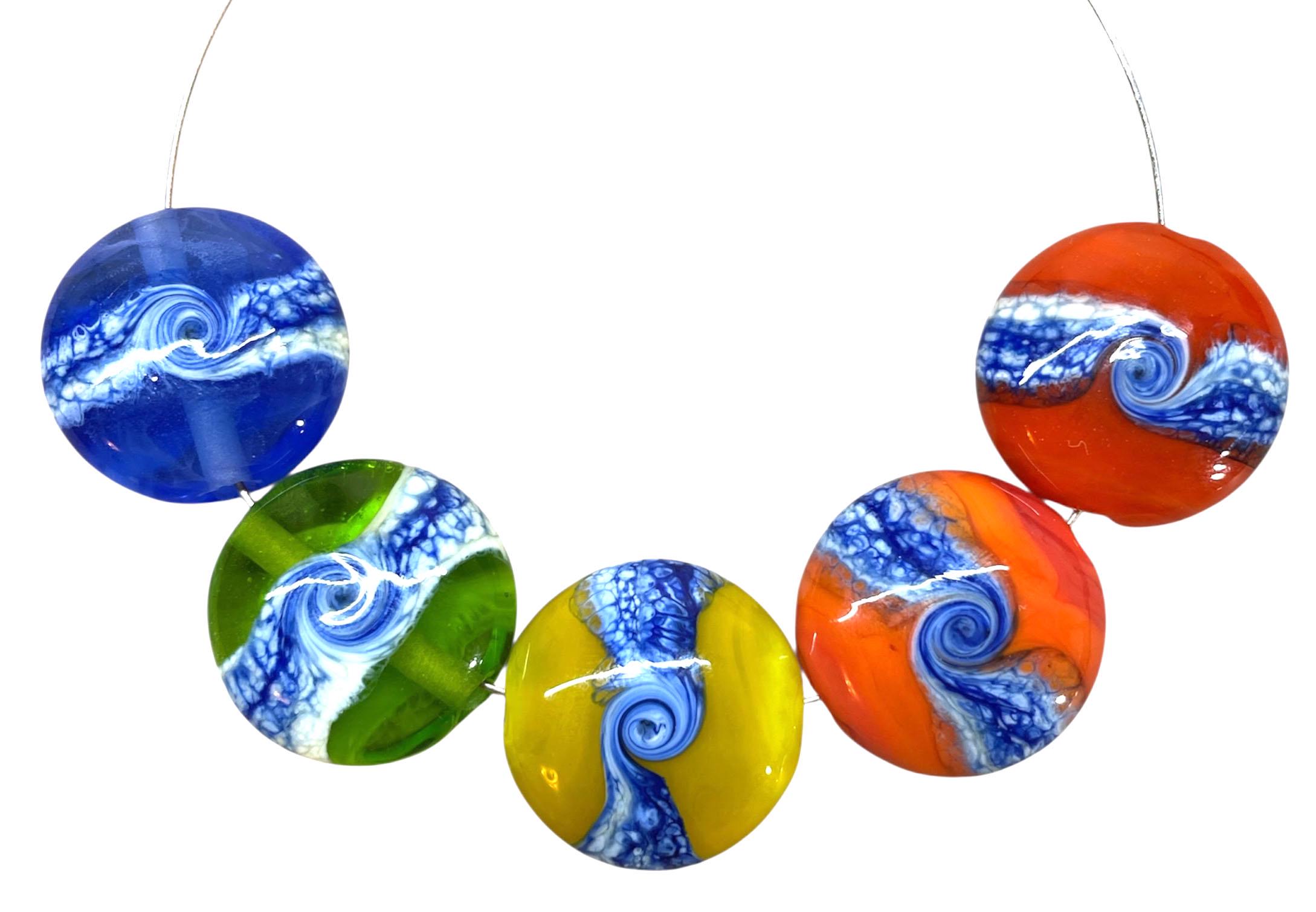 Focal Handmade Lampwork Glass Beads From Murano Glass OOAK Tamara Yarilo Brand 1 Pcs