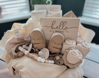 Girl/Boy Baby Shower Custom Gift Basket