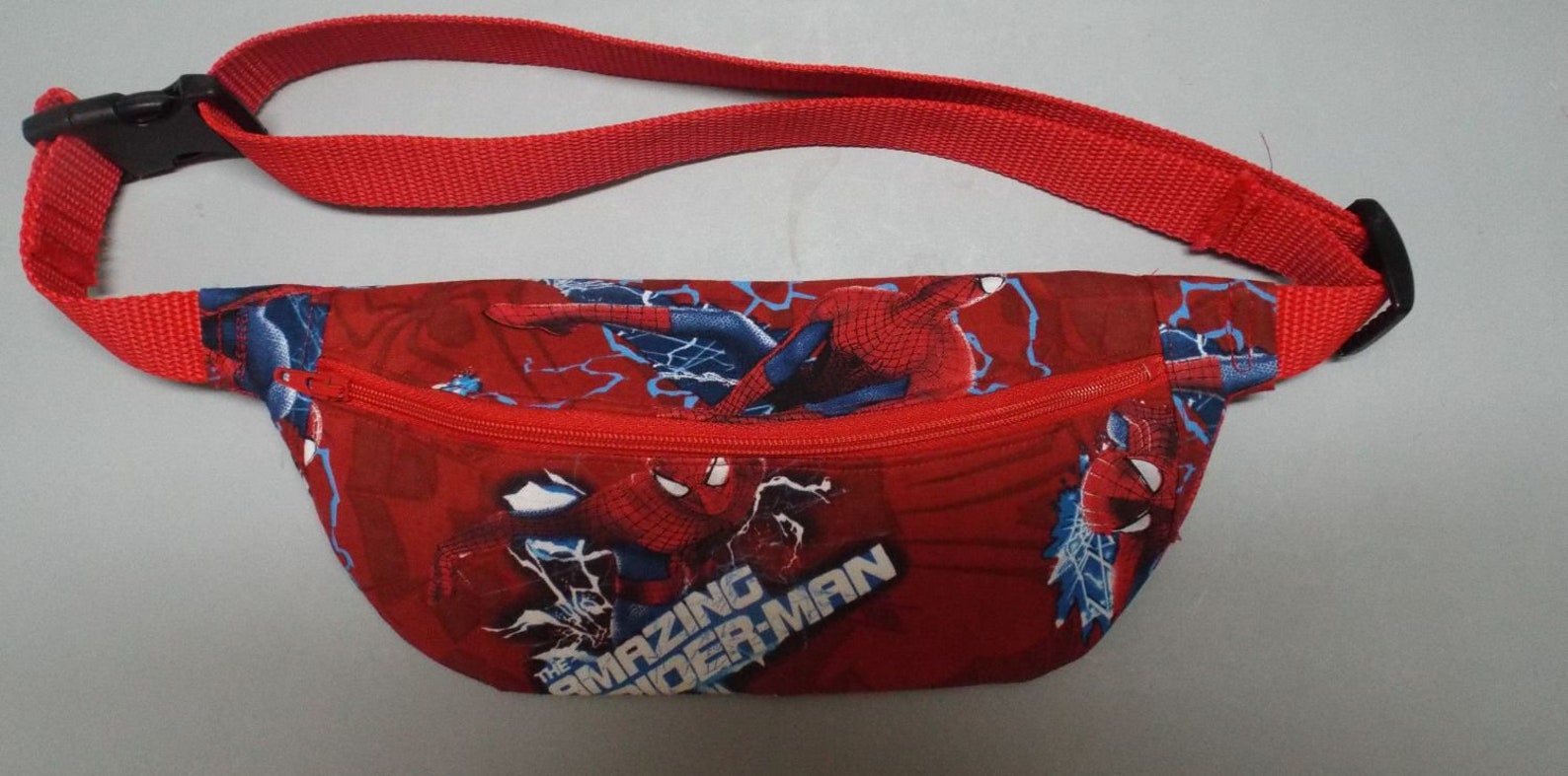 Kids Fanny Pack Belted Waist Bag 2 Spiderman Fabric Choices | Etsy