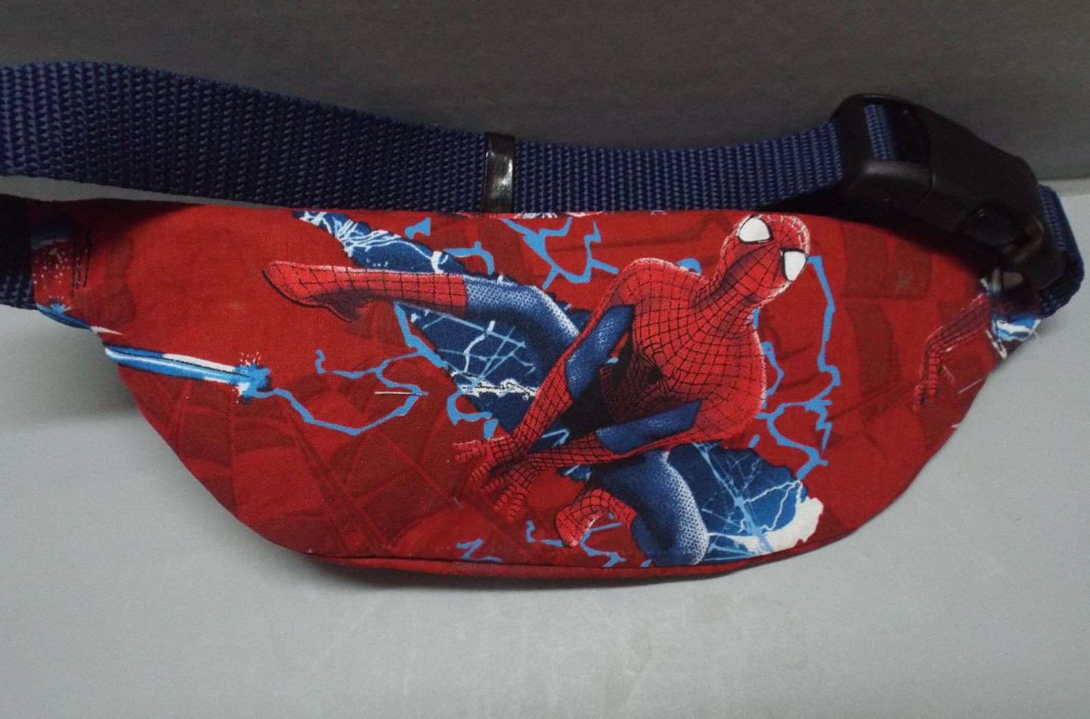 Kids Fanny Pack Belted Waist Bag 2 Spiderman Fabric Choices | Etsy