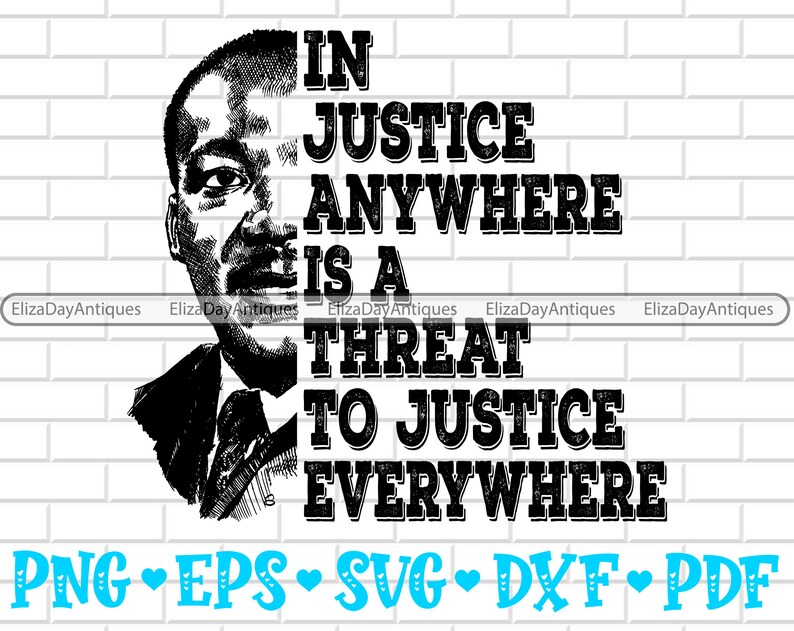 Jr Day SVG Eps Vinyl Vector Martin Luther King Png Silhouette Martin Luther King Jr SVG Black History Month SVG Cricut