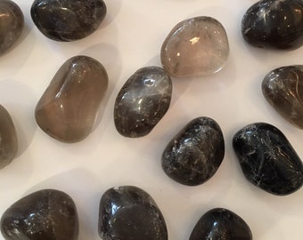 Beautiful Tumbled SMOKEY QUARTZ Healing Gemstone// Quartz// Smokey Quartz// Tumbled Stones// Healing Crystals// Healing Tools// Root Chakra