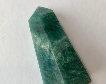 AMAZONITE Obelisk// Amazonite POINT// Crystal OBELISK/ Stone Carved Point// Healing Crystals/ Healing Tools// Home Decor/ Heart Chakra Stone