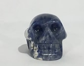 SODALITE Skull Sodalite Carved Skull Healing Gemstones Home Decor Healing Tools Crystal Skull Sodalite Third Eye Chakra Stone