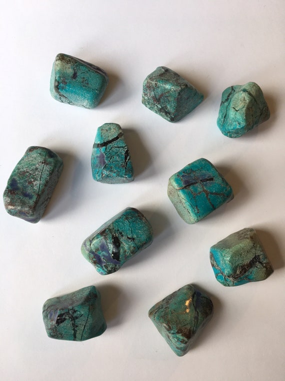 Beautiful Tumbled SHATTUCKITE Healing Gemstone// Tumbled Shattuckite/ Tumbled Stones// Polished Shattukite/ Healing Crystals// Healing Tools