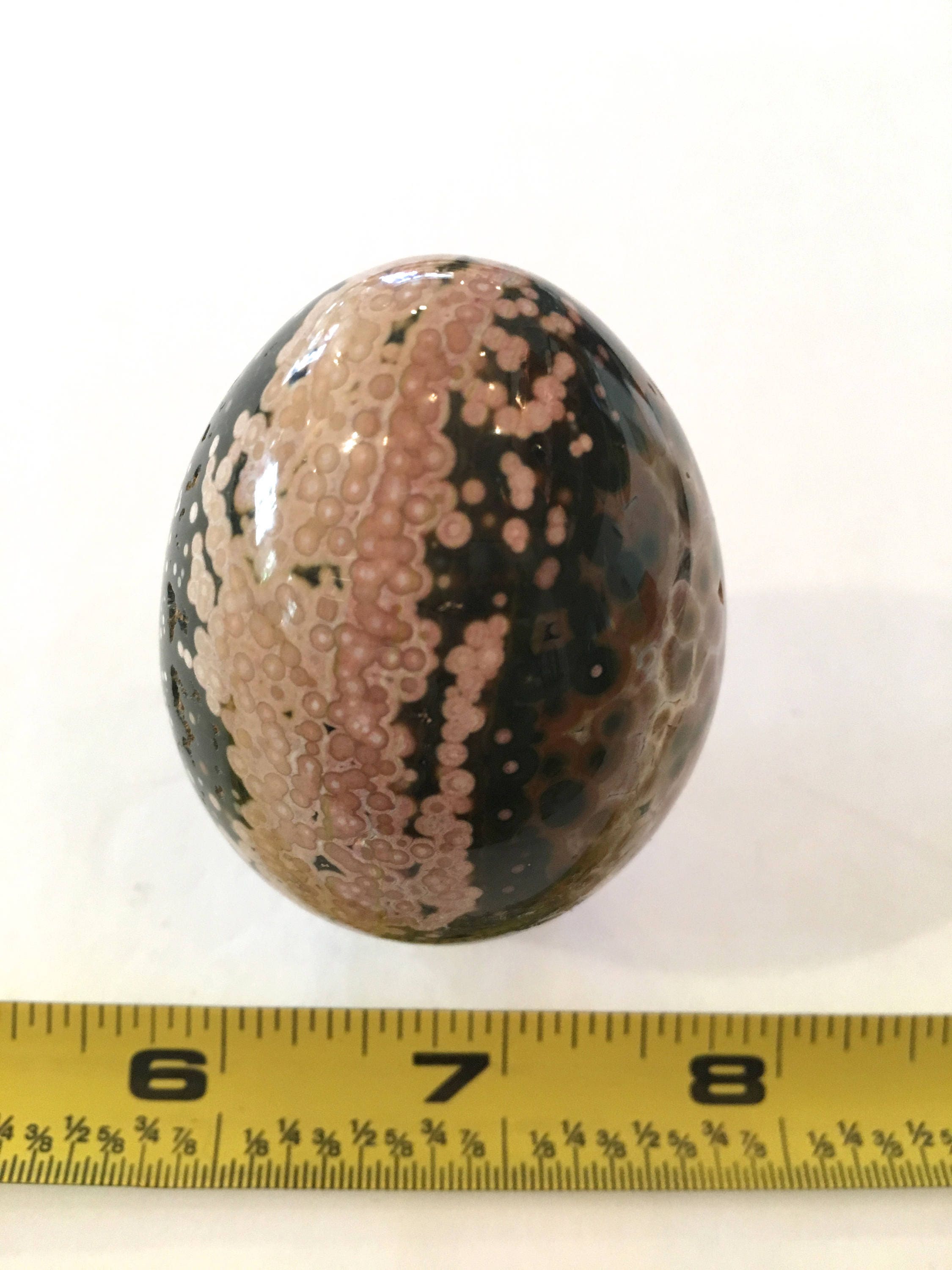 OCEAN JASPER Egg// Jasper Egg// Crystal Egg// Healing Gemstone