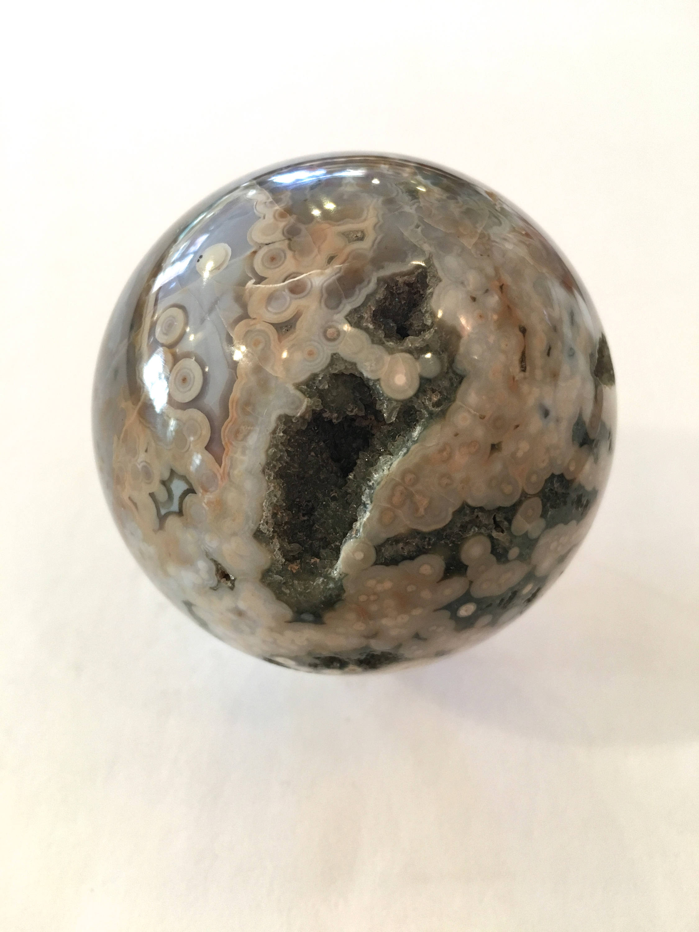 OCEAN JASPER Sphere// Jasper Sphere// Crystal Sphere// Healing Gemstone