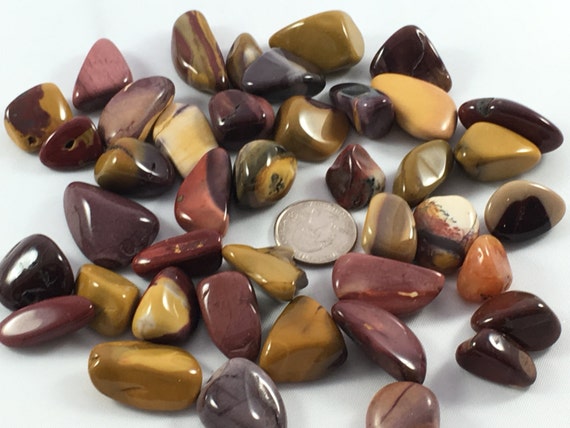 Beautiful Tumbled MOOKITE JASPER Healing Gemstone// Tumbled Jasper// Tumbled Stones// Polished Jasper// Healing Crystals// Healing Tools