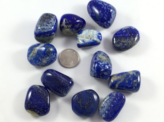 Beautiful Tumbled LAPIS LAZULI Healing Gemstone// Large Lapis Lazuli/ Tumbled Stone/ Healing Crystals //Healing Tools/ True Blue