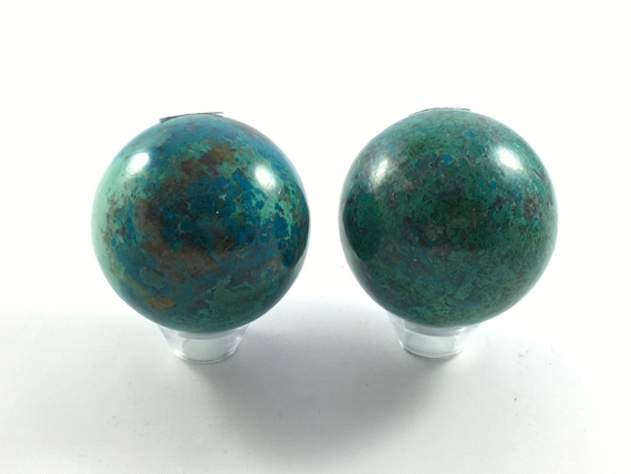 MALACHITE CHYRSOCOLLA SPHERE// Healing Gemstone// Chrysocolla// Malachite// Home Decor// Healing Tools// Polished Healing Crystals// Sphere