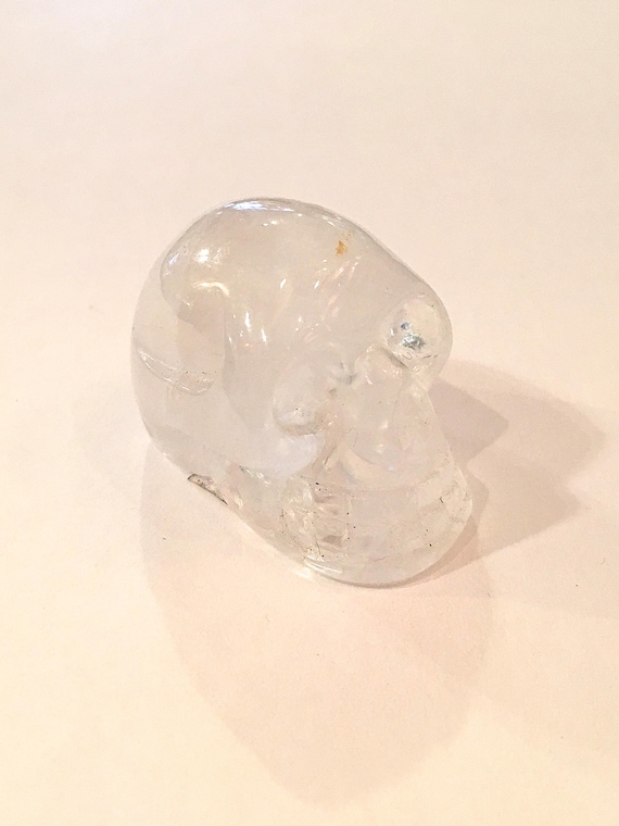 Quartz Skull// Carved Skull// Healing Gemstones// Home Decor// Healing Tools// All Chakras// Clear Quartz// Crystal SKULL// from Brazil