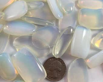 Beautiful Tumbled OPALITE Healing Gemstone// Tumbled Stones// Healing Crystals// Healing Tools// Inner Beauty, Self-Worth, and Lightness//