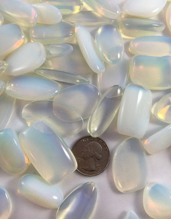 Beautiful Tumbled OPALITE Healing Gemstone// Tumbled Stones// Healing Crystals// Healing Tools// Inner Beauty, Self-Worth, and Lightness//