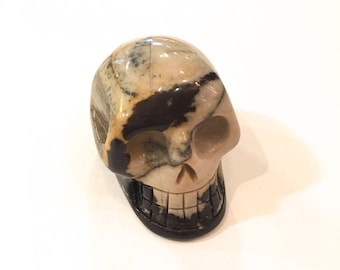 NGUNI JASPER Skull// Carved Skull// Healing Gemstones// Home Decor/ Healing Tools// Crystal Skull// Jasper/ ROOT Chakra Stone// Skull