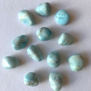 Stunning Tumbled HEMIMORPHITE Healing Gemstone// Tumbled Stones// Healing Crystals// Anxiety Reliever// Heart + Throat Chakra// Protection