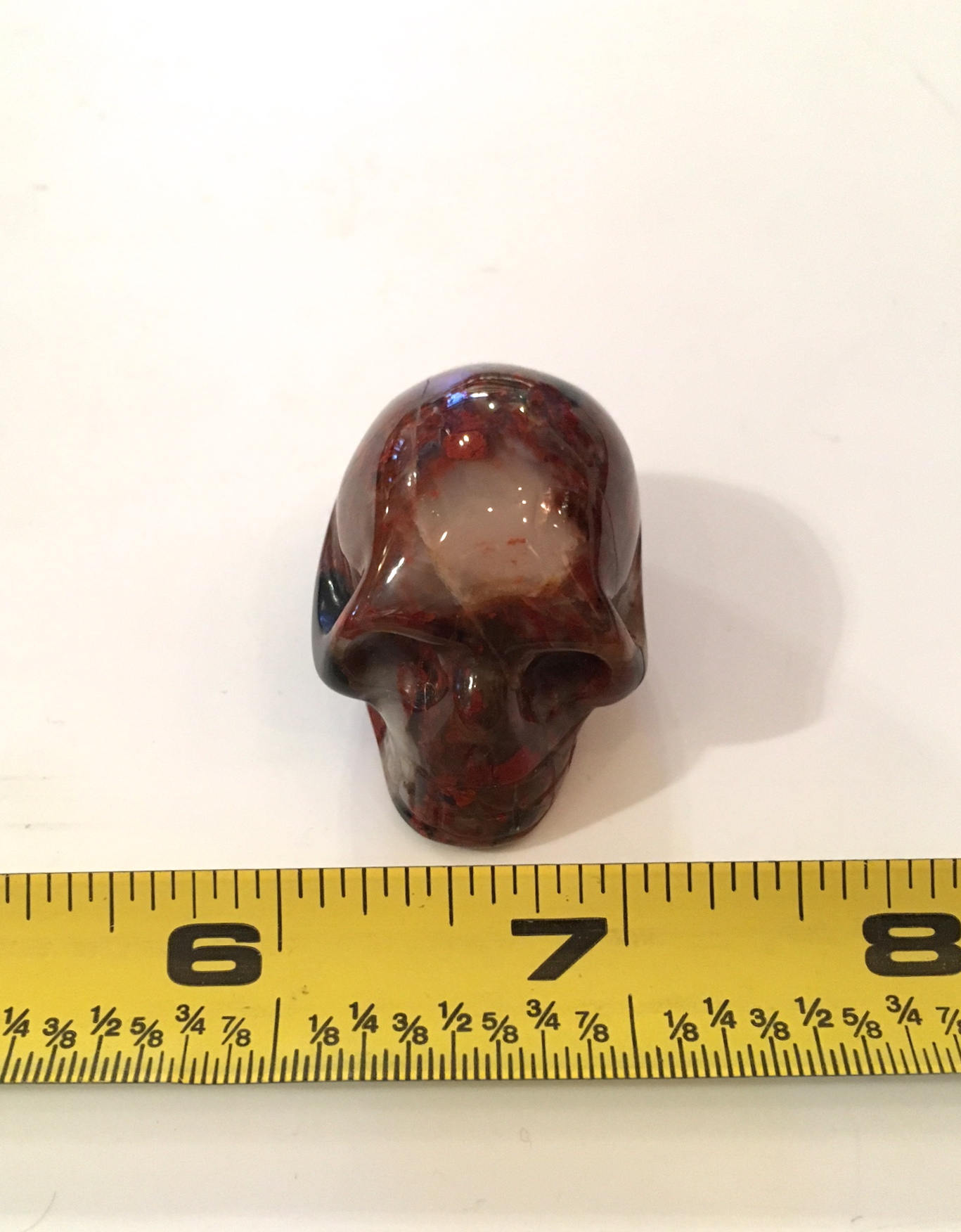 POPPY JASPER Skull// Carved Skull// Healing Gemstones// Home Decor