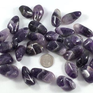 Beautiful Tumbled AMETHYST Healing Gemstone// Amethyst// Tumbled Stones// Healing Crystals// February Birthstone// Crown Chakra Stones