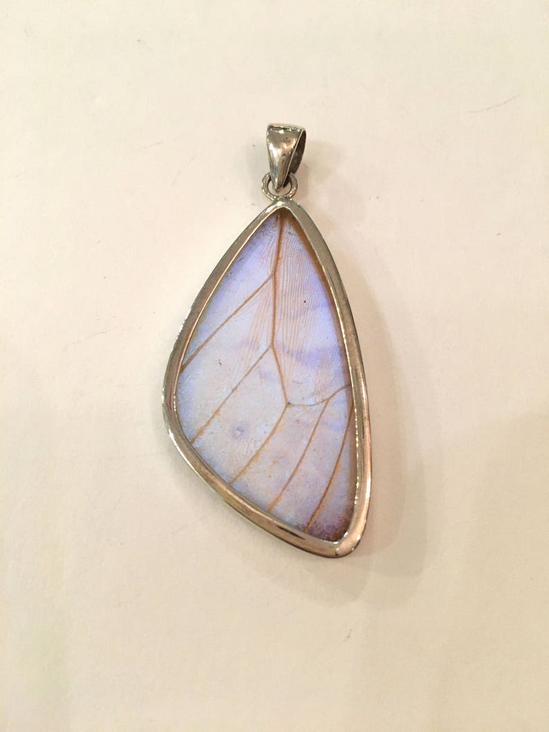 BLUE MORPHO Butterfly Wing Pendant Butterfly Wing Jewelry AUTHENTIC Butterfly Wings Eco Friendly Jewelry Statement Jewelry