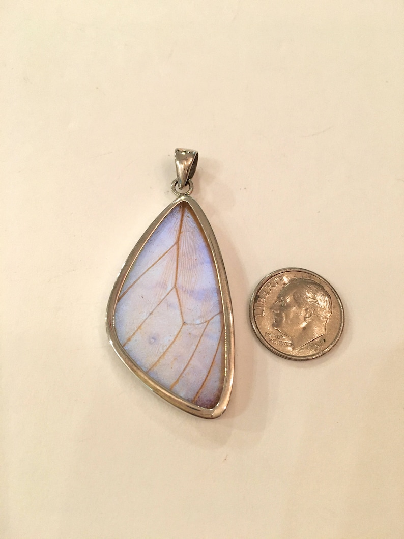 BLUE MORPHO Butterfly Wing Pendant Butterfly Wing Jewelry AUTHENTIC Butterfly Wings Eco Friendly Jewelry Statement Jewelry