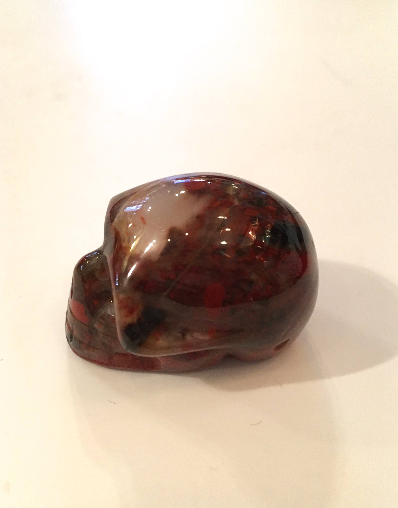 POPPY JASPER Skull// Carved Skull// Healing Gemstones// Home Decor