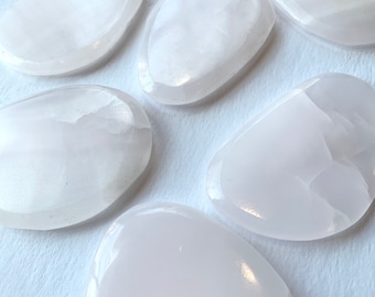 Beautiful Tumbled PINK CALCITE Healing Gemstone/ Calcite Pillows/ Palm Stones Tumbled Stones/ Healing Crystals/ Healing Tools/ Pink Stones