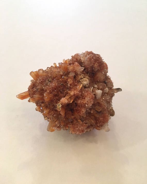 Raw CREEDITE Healing Gemstone// Raw Crystals// Healing Tools// Healing Crystals// Sacral Chakra// from Mexico// w/ Fluorite