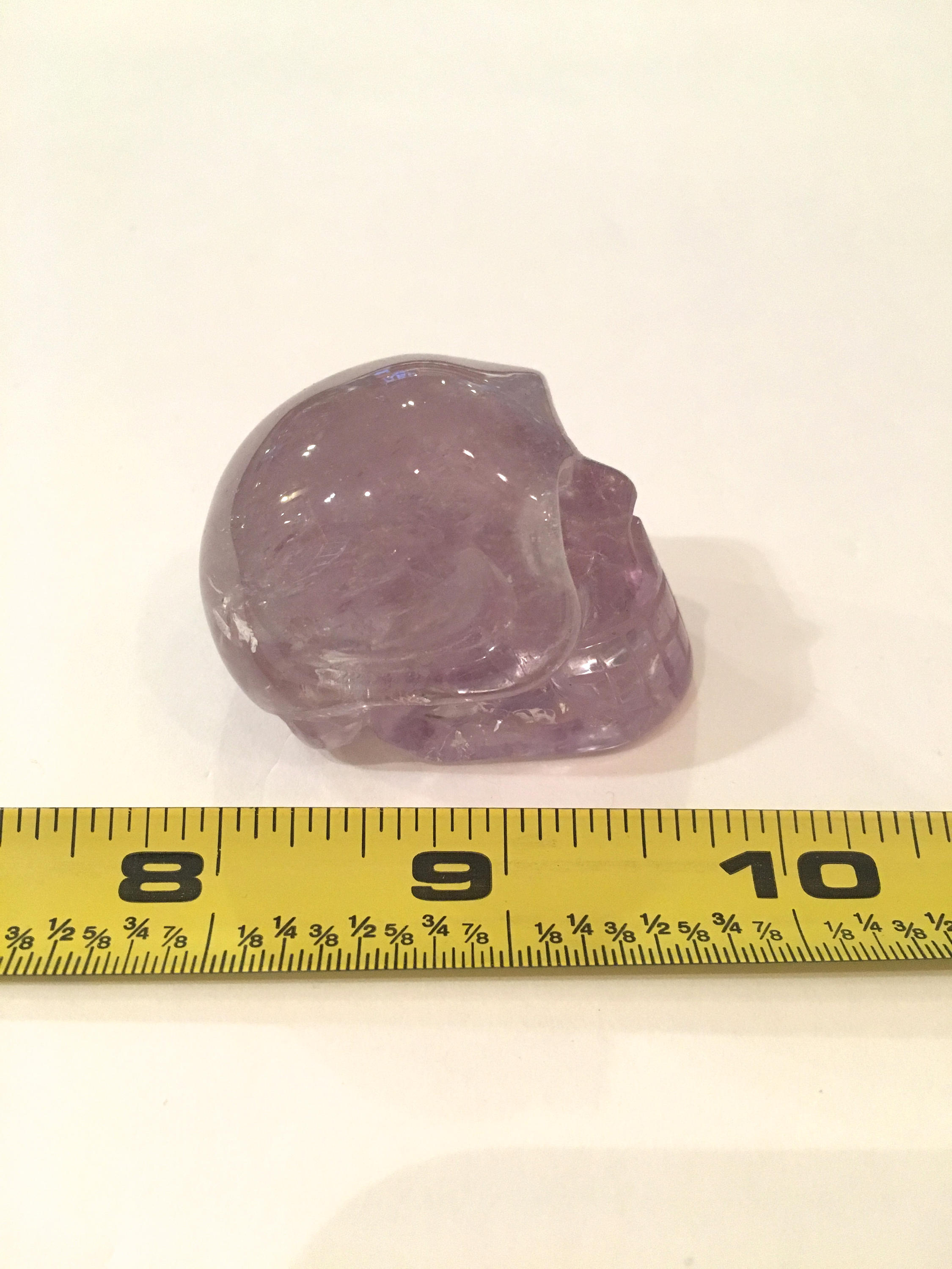 AMETHYST Skull// Carved Skull/ Healing Gemstones// Home Decor/ Healing