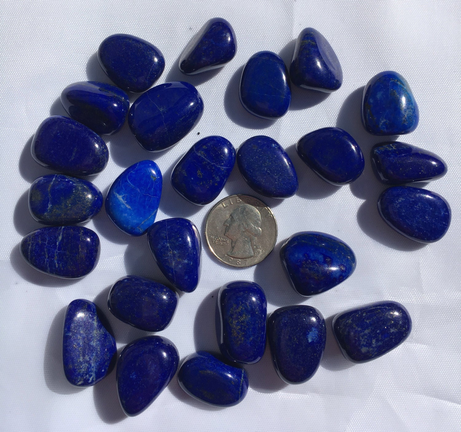 Beautiful Tumbled LAPIS LAZULI Healing Gemstone// EXTRA Quality Lapis