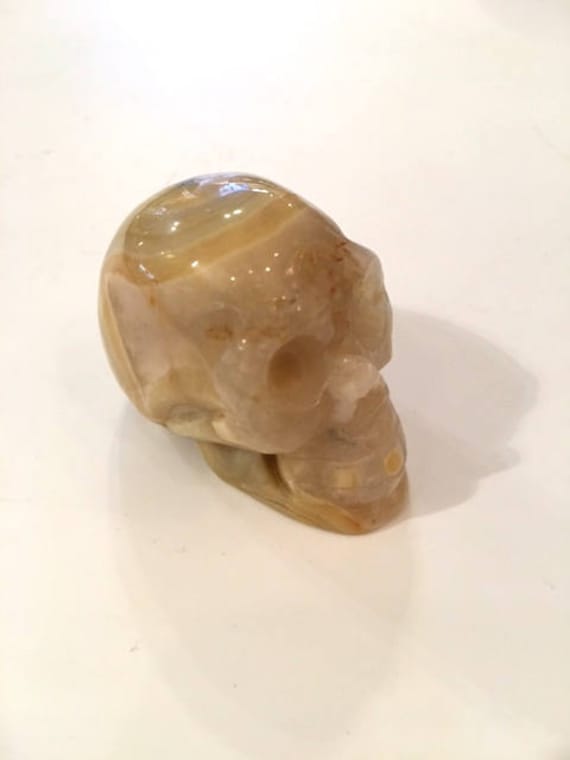 Crazy Lace AGATE Skull// Carved Skull// Healing Gemstones// Home Decor// Healing Tools// Crystal Skull// Agate Skull// Crystal SKULL