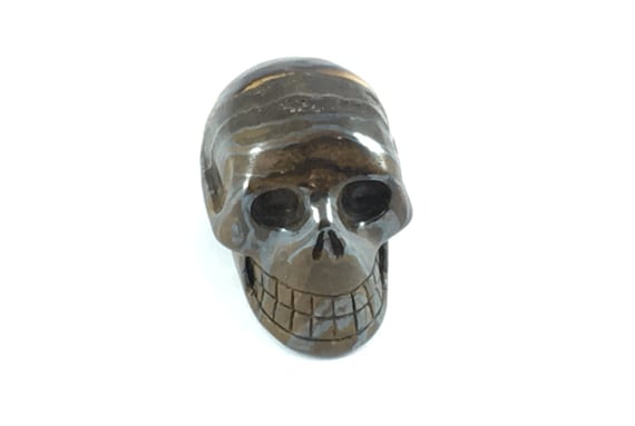 TIGER IRON Skulls// Carved Skull// Healing Gemstones// Home Decor// Healing Tools// Crystal Skull//