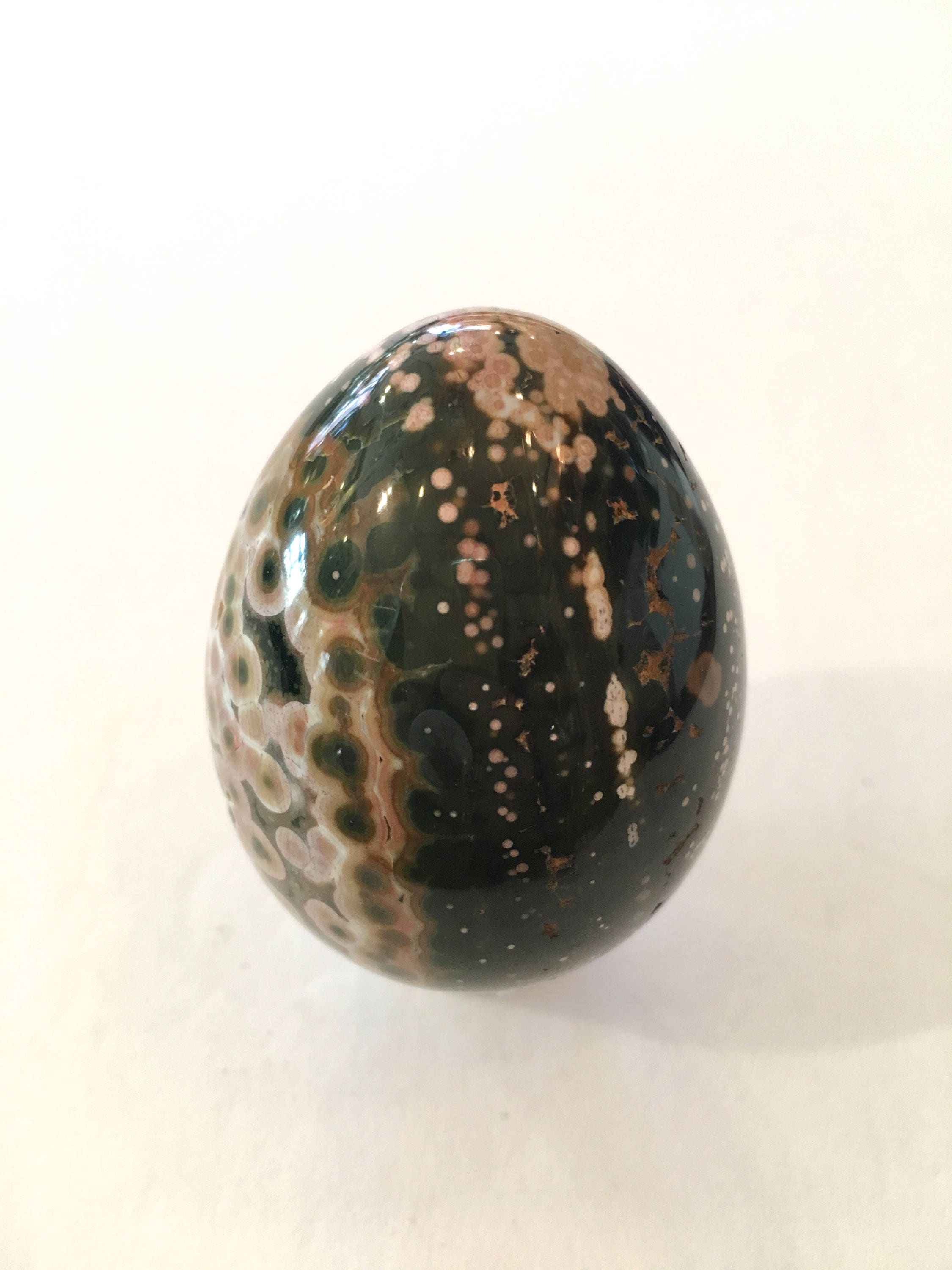 OCEAN JASPER Egg// Jasper Egg// Crystal Egg// Healing Gemstone