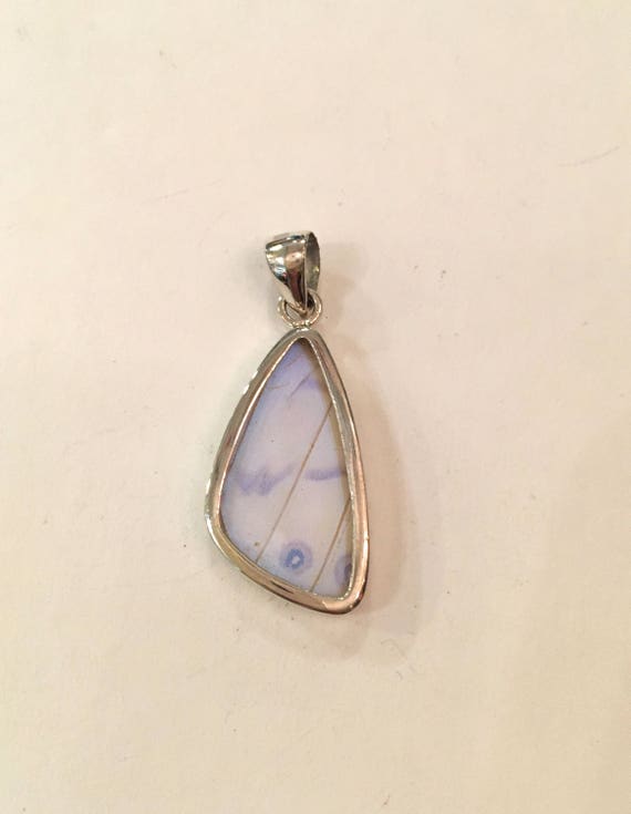 BLUE MORPHO Butterfly Wing Pendant// Butterfly Wing Jewelry// AUTHENTIC Butterfly Wings// Eco Friendly Jewelry// Statement Jewelry