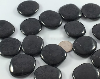 Beautiful Tumbled SHUNGITE Healing Gemstone/ Shungite Pillow// Tumbled Stones/ Healing Crystals// Healing Tools/ Electromagnetic Smog Buster
