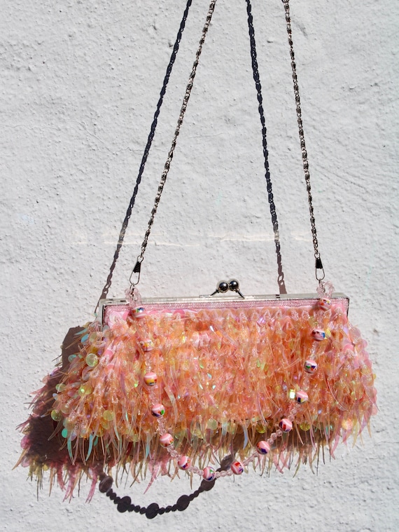 Pink Sequin Crossbody