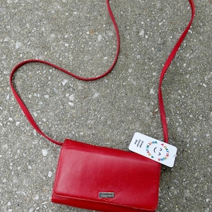 Leather Red Pelle Studio Crossbody Wallet