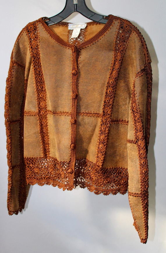 Earth Leather Cardigan (M/L)