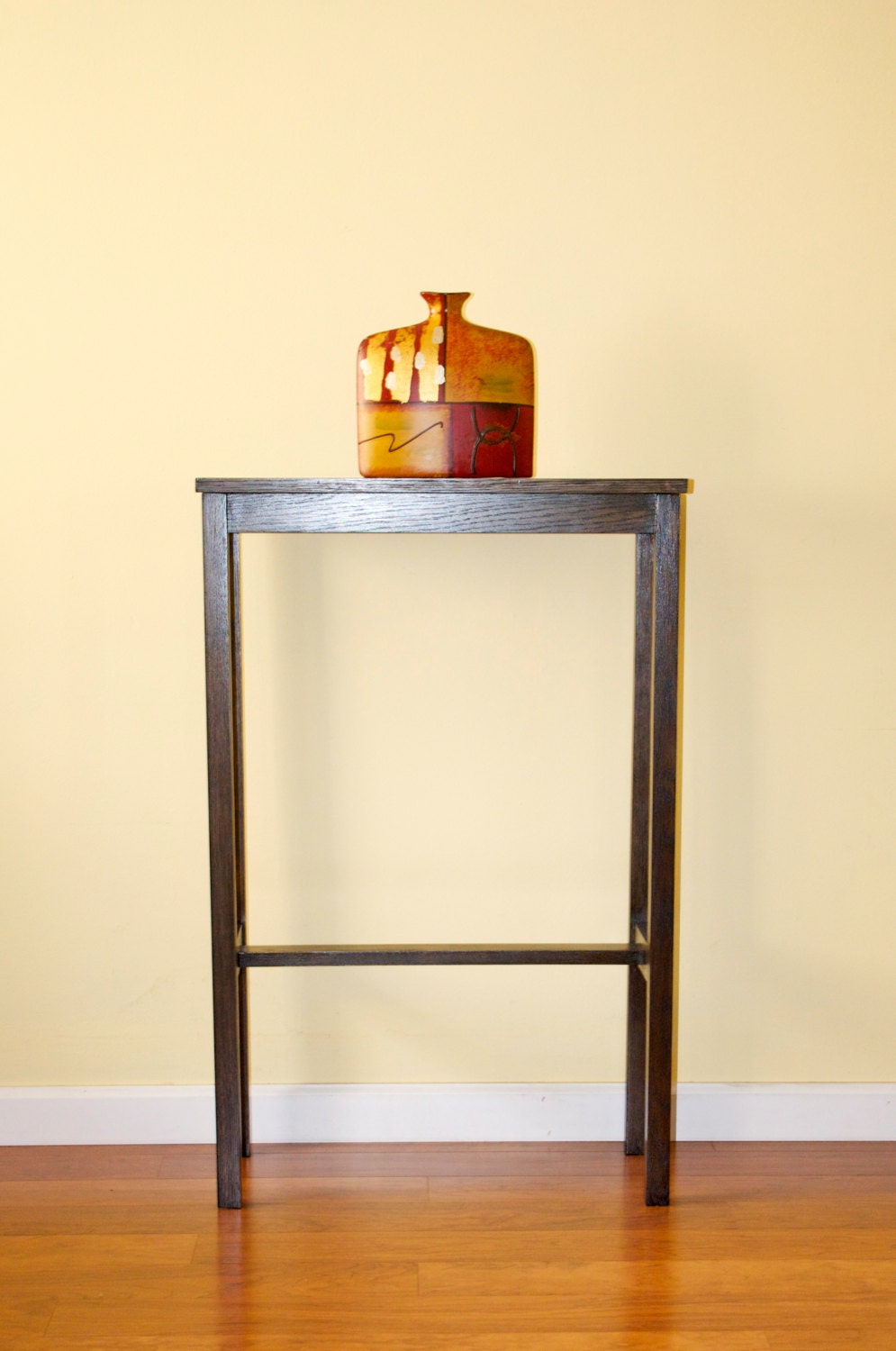 Tall Narrow Wooden Console Table Etsy