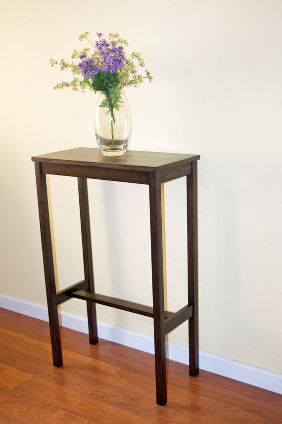 Tall Narrow Wooden Console Table Etsy