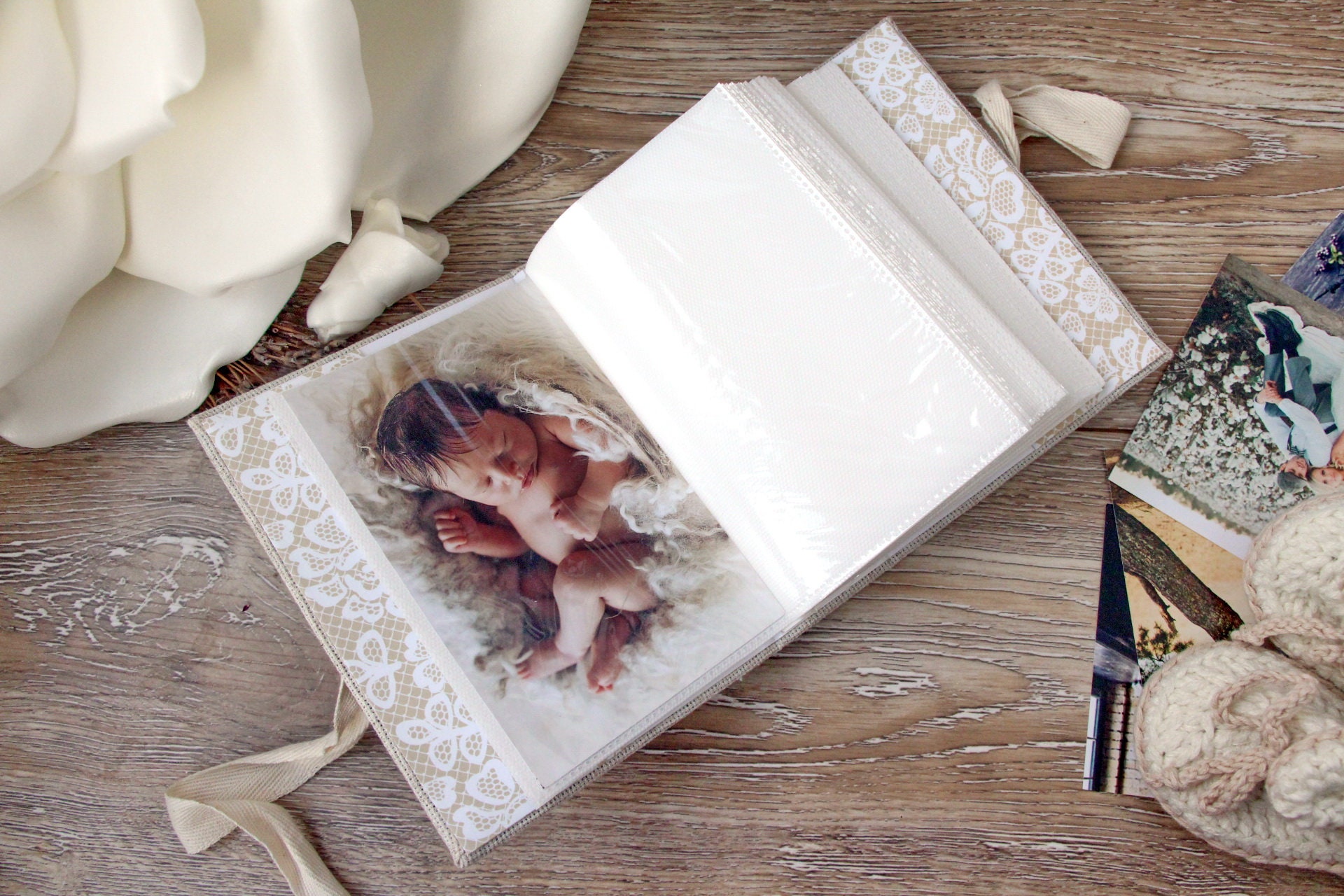 Baby photo album personalized. Baby photo album 4x6. Girl Etsy