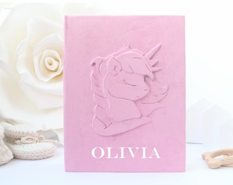 Personalized Baby Photo Album Unicorn 4x6.