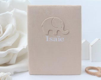 Personalized baby photo album 4 х 6. Baby photo album with elephant . Baby photo album 192 photos